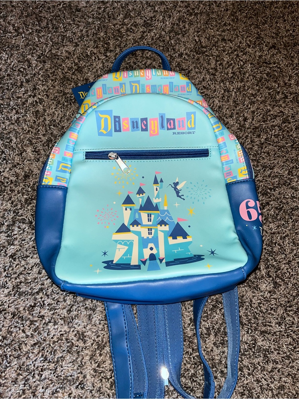 NWT Disneyland 65th Anniversary Loungefly Backpack/Crossbody Bag